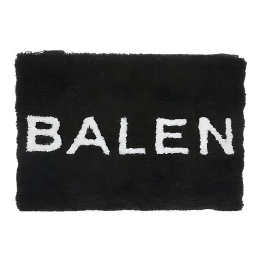 Balenciaga Wool Handbag Clutch Women"s Black
