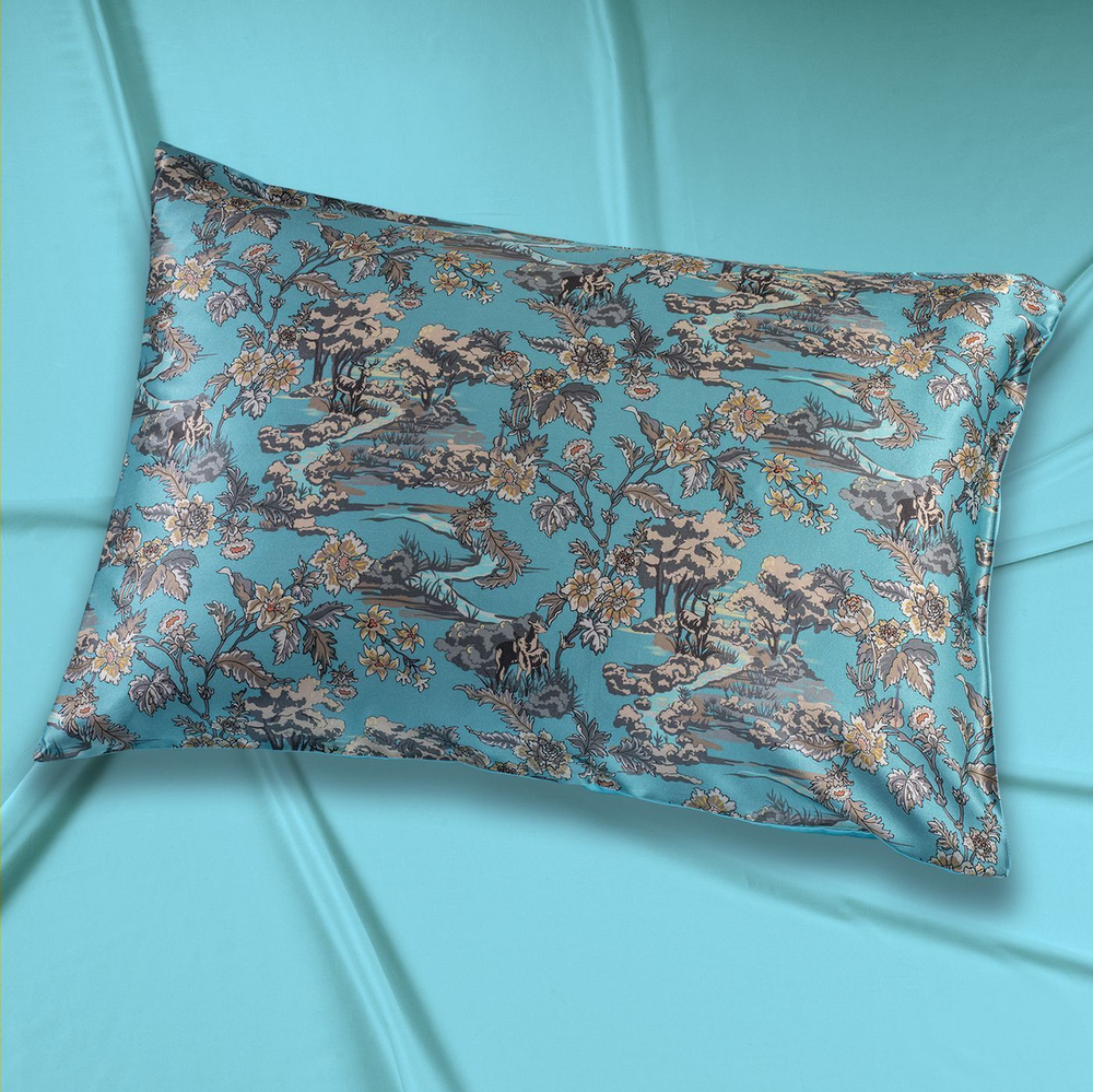 Наволочка 50x70 Mollen Заря светло-бирюзовая хлопковая