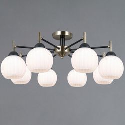 Люстра на штанге ILLUMICO TRENTO IL0579-8CSQ-25 BK AB TRENTO