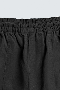 ZARA ДЖОГГЕРЫ ИЗ ВЫСОКОТЕХНОЛОГИЧНОЙ ТКАНИ С КОНТРАСТНЫМИ ПОЛОСАМИ, ЧЕРНЫЙ