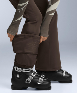 OYSHO Водонепроницаемые расклешенные брюки SKI полной длины, коричневый