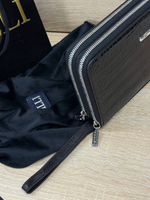 Кошелёк-клатч Zilli из кожи крокодила