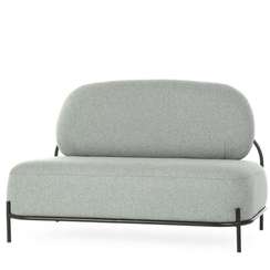 Двухместный диван Pawai 125 см, серо-бирюзовый