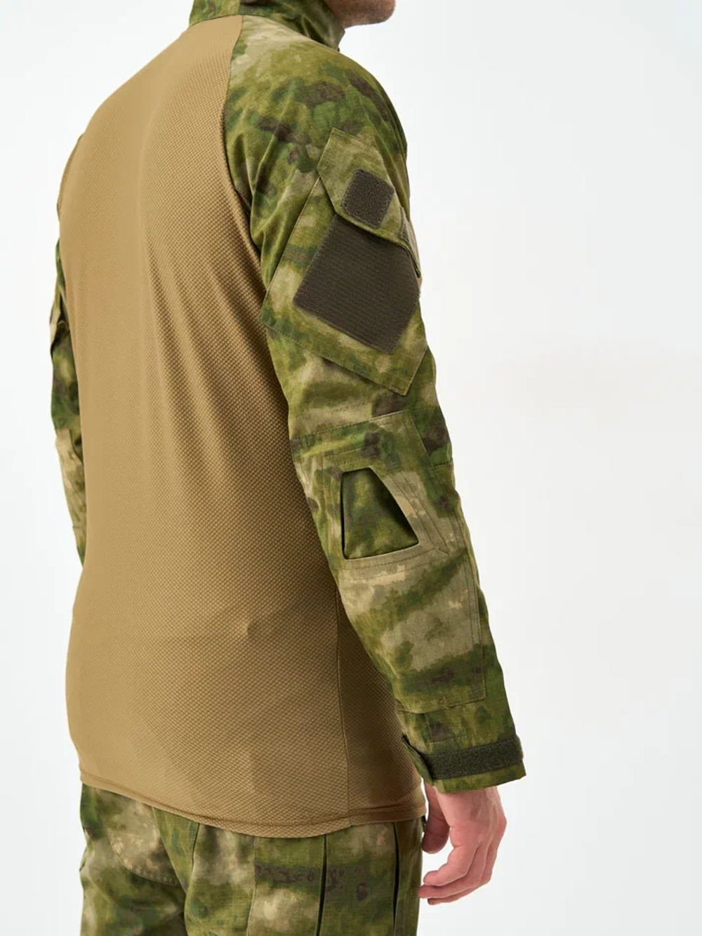 Рубашка боевая тактическая GEN 3 COMBAT ATACS FG (ГЕН 3 КОМБАТ АТАКС ФГ), рипстоп нейлон + хлопок (50%*50% NYCO) ИКР, цвет ATACS FG (МОХ), мужская, MIMICRYA