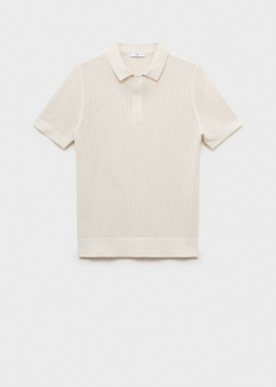 Ажурное поло из хлопка