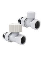 Набор термостатический для радиатора прямой 1/2 Design М30х1.5 Белый Royal Thermo