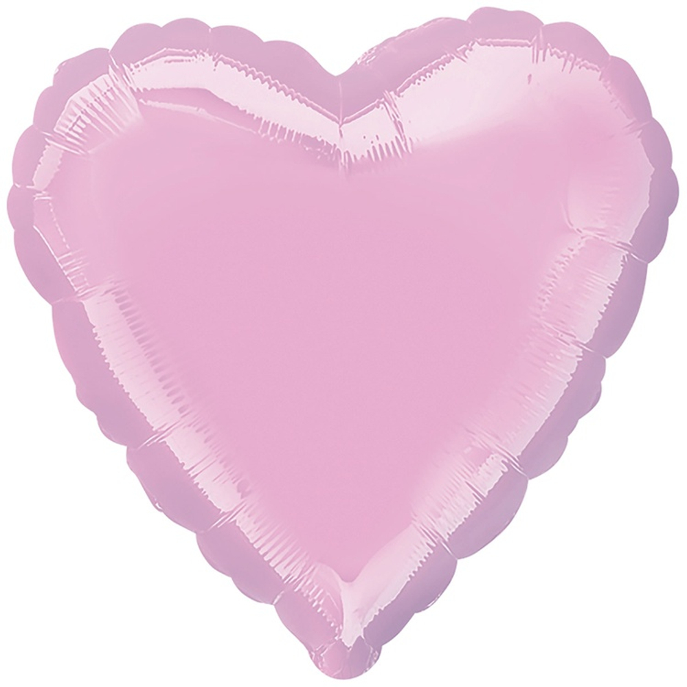 Шар фольгированный Сердце 45 см (Розовый)
