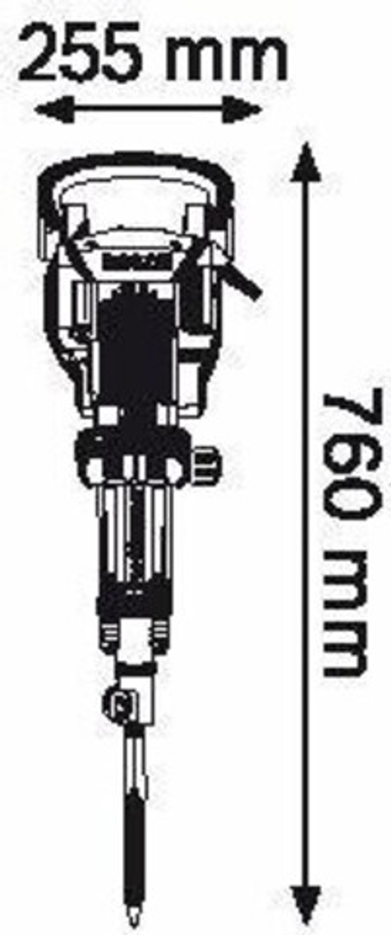 Молот ударный сетевой BOSCH GSH 16-30 0611335100 Тележка