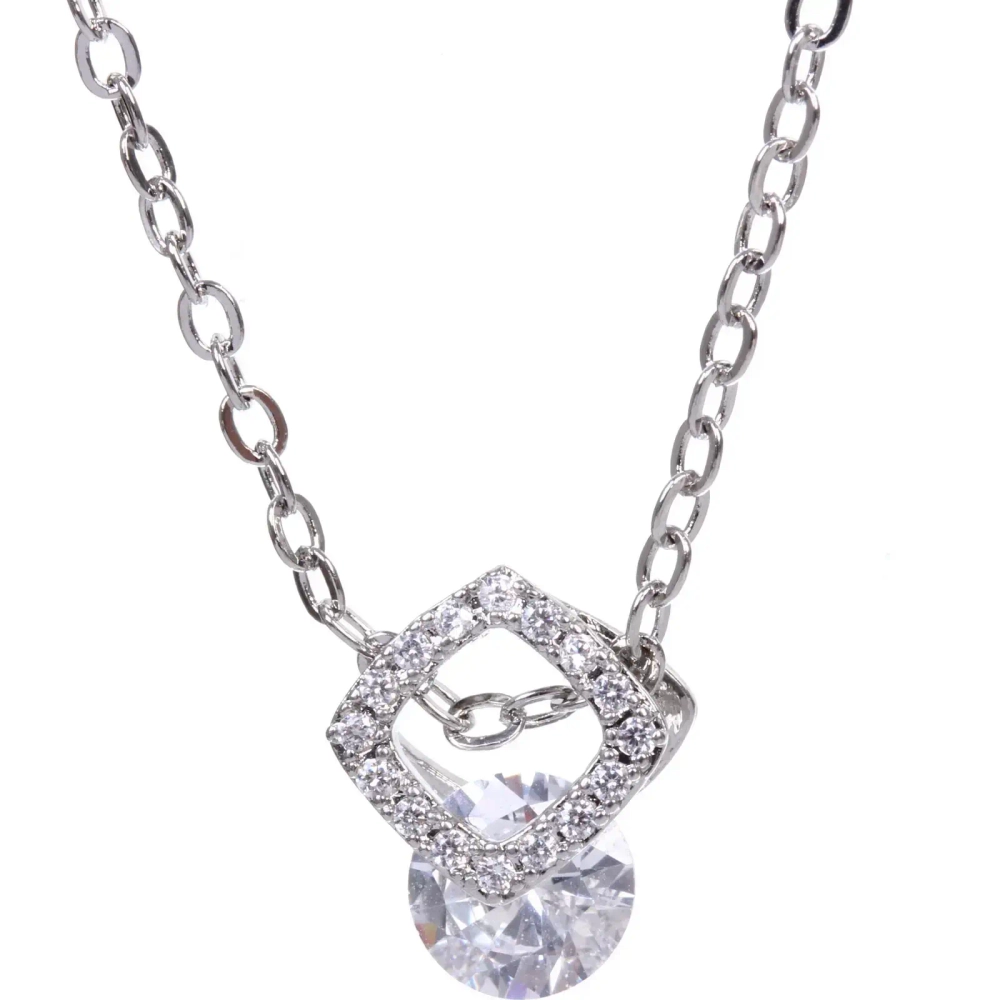 Подвеска из гиппоалергенного сплава со стразами «ЭКЛАТТО», цвет серебро и золото, d-20см/1см