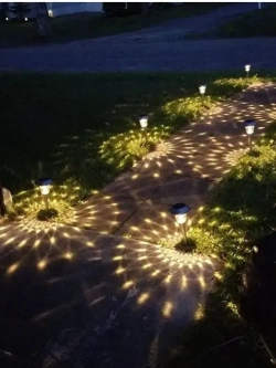 Светильник на солнечной батарее уличный, фонарики садовые на солнечных батареях / 2 светильника в комплекте