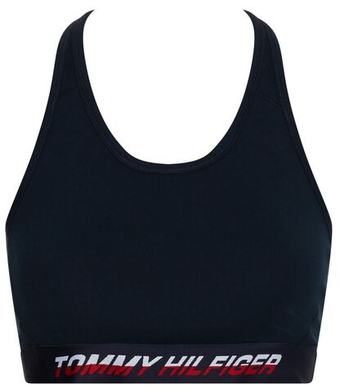 ТОП теннисный Tommy Hilfiger Mid Intensity Tape Racer Bra - небесный