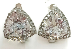 Ювелирные серьги из серебра 925 пробы с фианитами