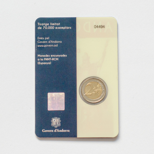 Andorra 2 Euro 2022: Charles the Great (747 - 814), King of Franks, King of Lombards, Emperor of Romans