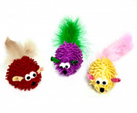 Мягкая игрушка для кошек, Мышь 6,5см ЧК