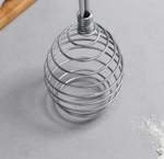 Венчик кондитерский для взбивания с металлической ручкой "Шар", 30 см