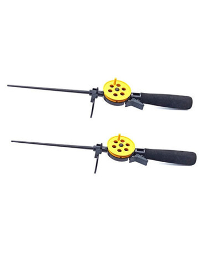 Зимняя удочка HFB-5 желтая комплект 2шт ( 1 шт- 50 рублей)