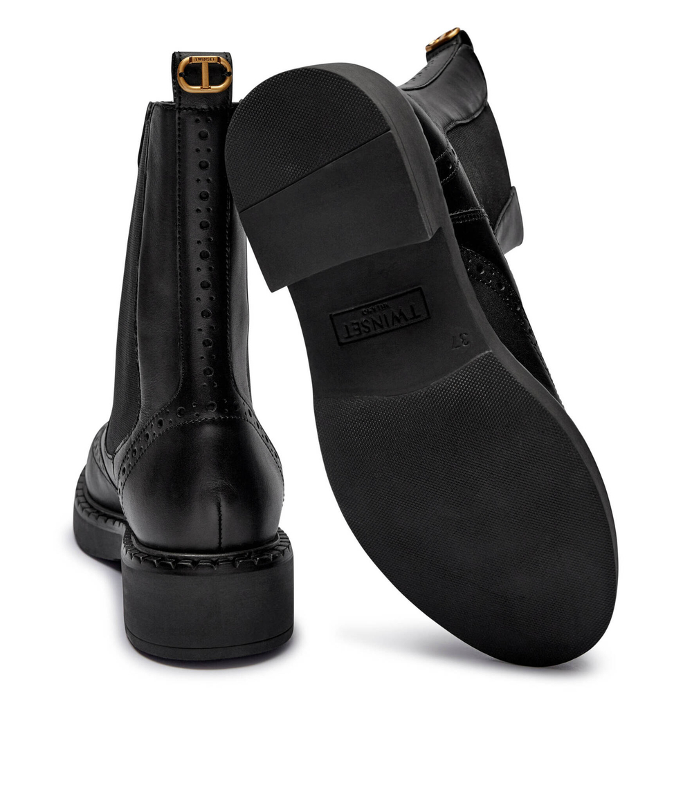 Кожаные челси BEATLES TWINSET - черный(242TGT090)