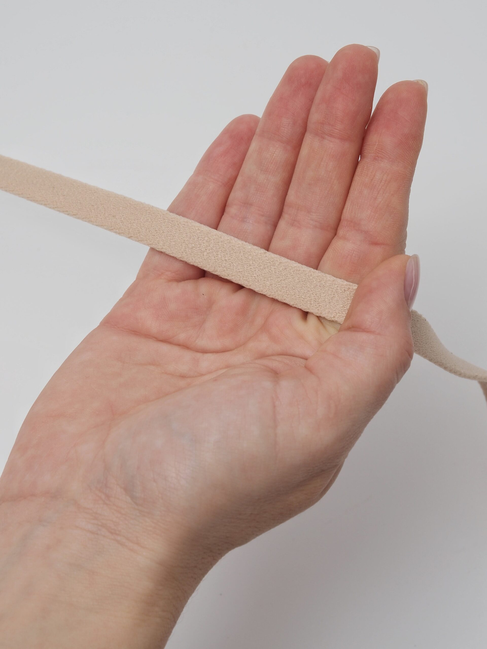 Туннельная лента бежевая бесшовная ширина 10 мм