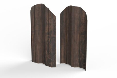 Штакетник металлический окраска под принт-дерево, двухсторонний