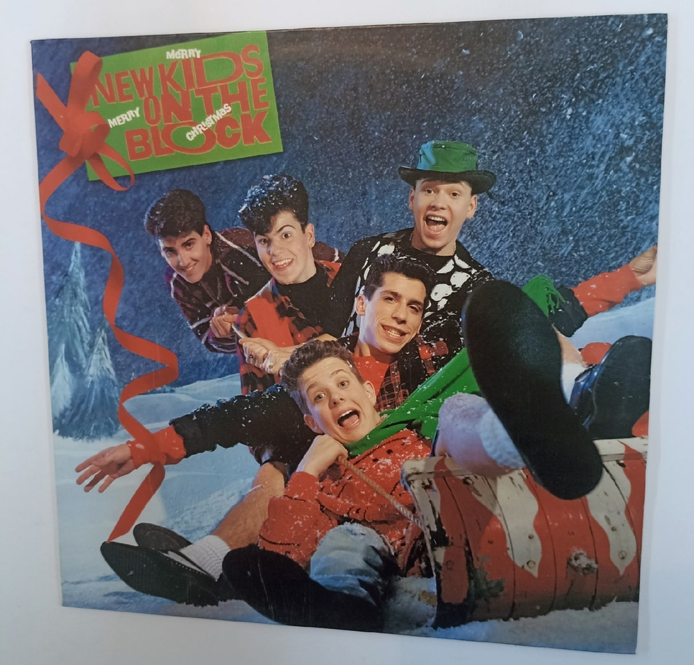 Винтажная виниловая пластинка New Kids On The Block Merry, Merry Christmas (Europe 1989)