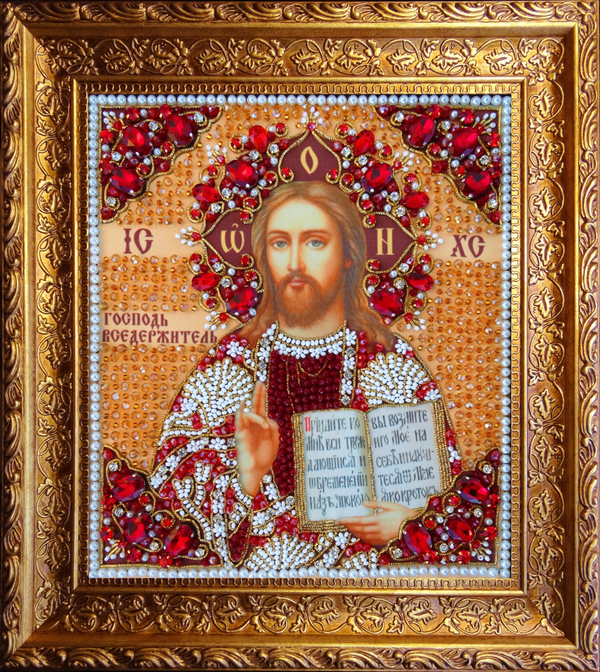 И-16в Набор для вышивания хрустальными камнями Господь Вседержитель