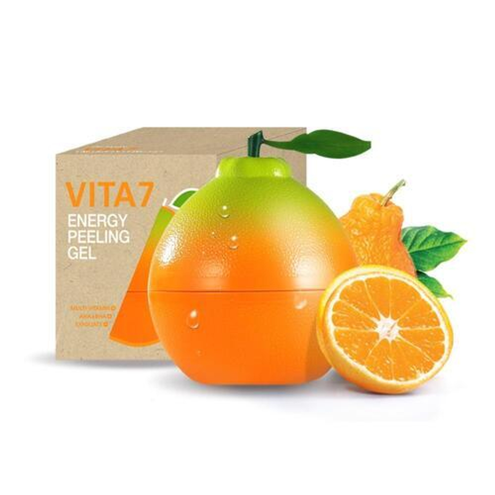 The YEON Пилинг-гель для лица энергетический с AHA-BHA кислотами - Vita7 energy peeling gel, 100мл