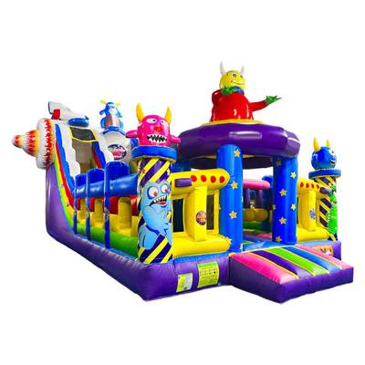 Коммерческий батут "Космические зверята" 10*5*6 м