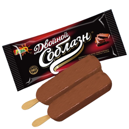 Эскимо Двойной Соблазн Шоколад 90 гр