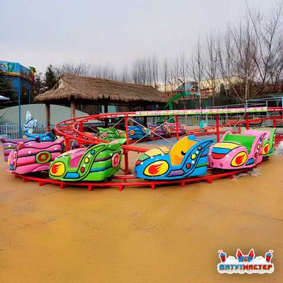 Быстрые американские горки «Вираж», 15 кабин 30 мест, 25×18×4 м