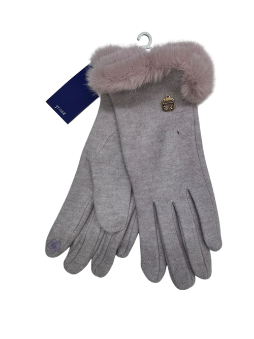 Перчатки. Женские. Верх: Текстильные.Кашемировые.С опушкой. Подклад: Плюш-флис.В упаковке 12 шт,разные цвета.