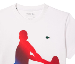 Мужская теннисная футболка Lacoste Tennis X Novak Djokovic T-Shirt & Cap Set - white