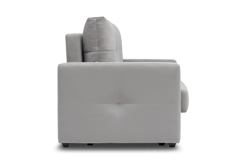 Диван Отто, шагающая еврокнижка, велюр, серый