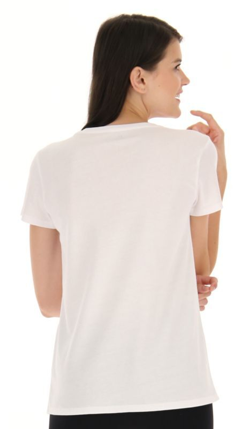 Женская теннисная футболка Lotto Squadra W II Tee - bright white