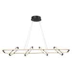 359185 OVER NT23 312 черный Светильник подвесной диммируемый, в комплекте пульт ДУ IP20 LED 4000К 175W 220V ONDO