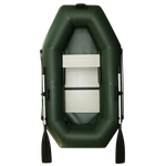 Лодка ПВХ Polar Bird Чирок Гребная PB-210Т Teal со стеклокомпозитной сланью и банкой Серая