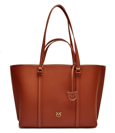 Кожаная сумка-шопер CARRIE Pinko - коричневый(102832 A1LF)