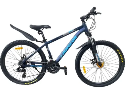 Велосипед Rovecom 26" 21скор (Алюминиевая рама, диск. тормоз) Синий (матовый) Rov-400-26-1