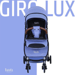 Детская прогулочная коляска Nuovita Giro Lux Denim, Nero / Джинсовый, Черный