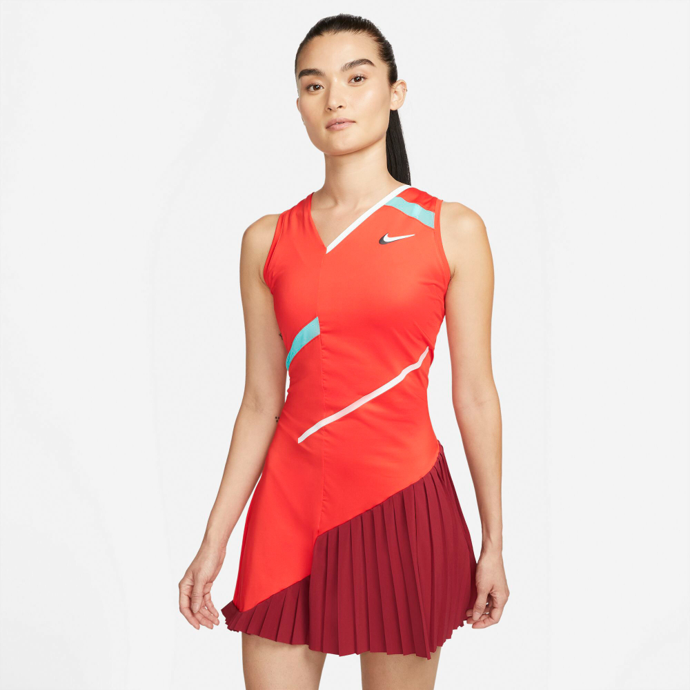 Женская теннисное платье Nike Court Dri-Fit Dress Women - Orange, Red