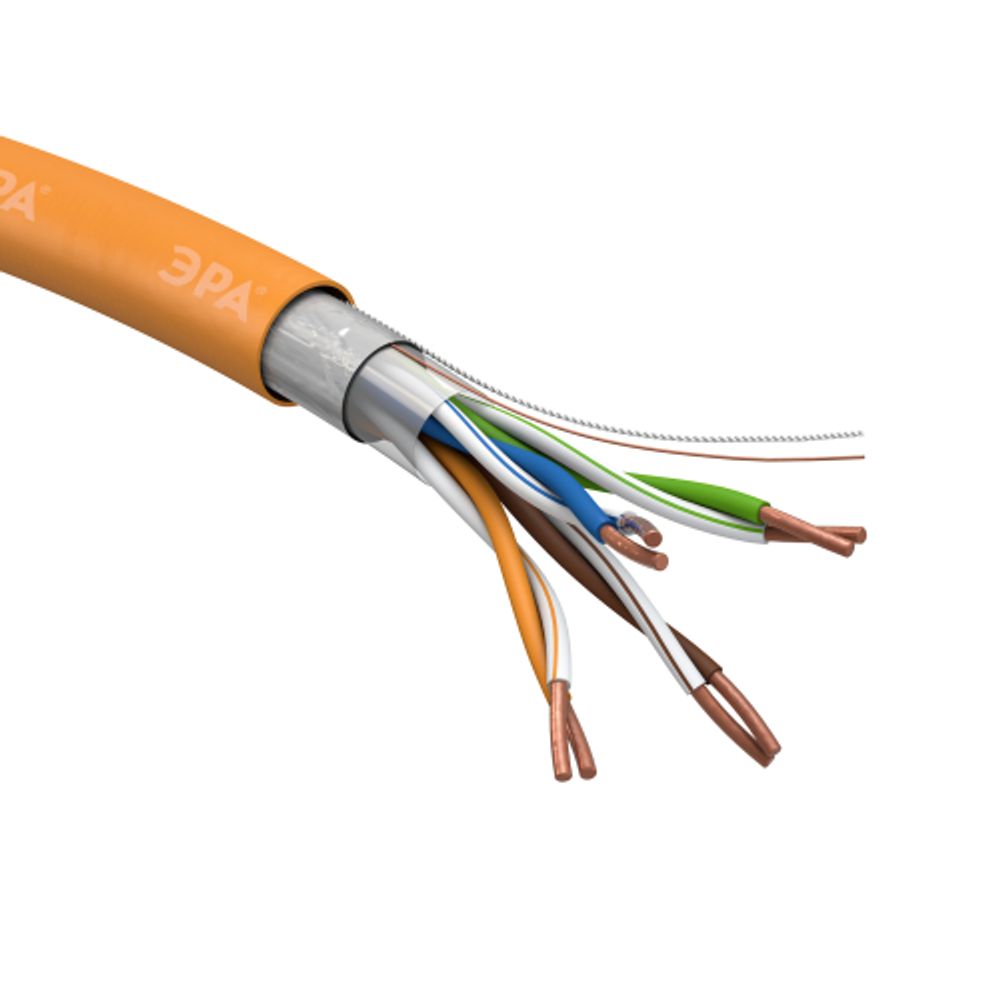 Кабель витая пара ЭРА F/UTP 4x2x24 AWG Cat5e CU нг(А) HF 305м | Электротовары