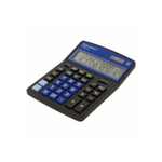 Калькулятор BRAUBERG EXTRA 12р /2 памяти/ (155*206) ЧЕРНО-синий, COLOR-12-BKBU