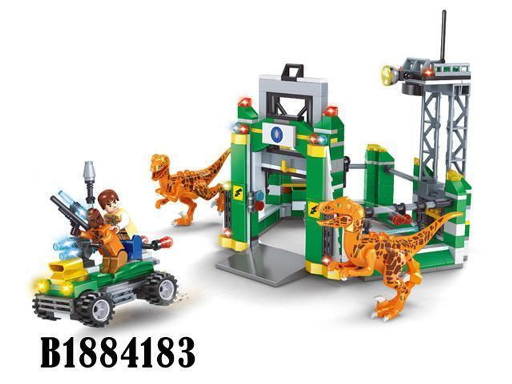 Конструктор блочный Аусини Хищники 440дет., коробка 25731