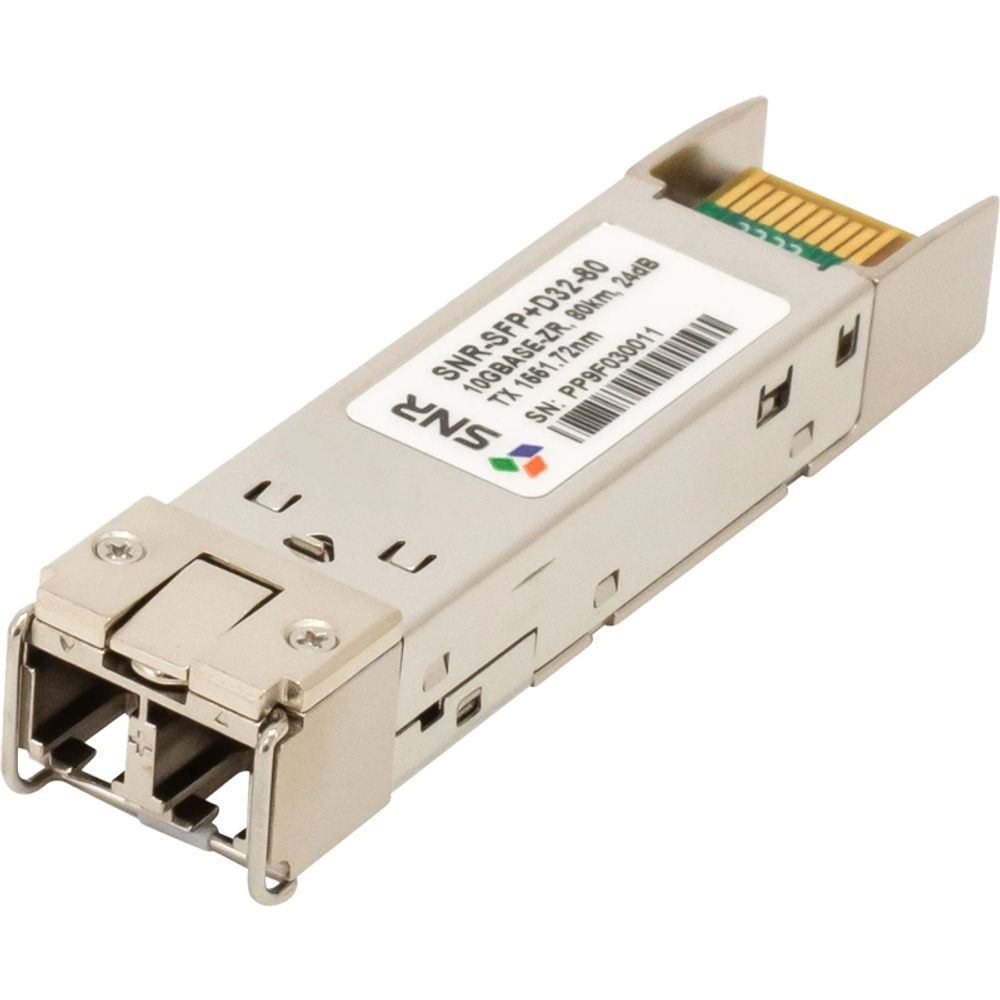 Оптический трансивер SNR SFP+ 10G DWDM 80 км (Ch. 32 / 1551.72 нм) (SNR-SFP+D32-80)