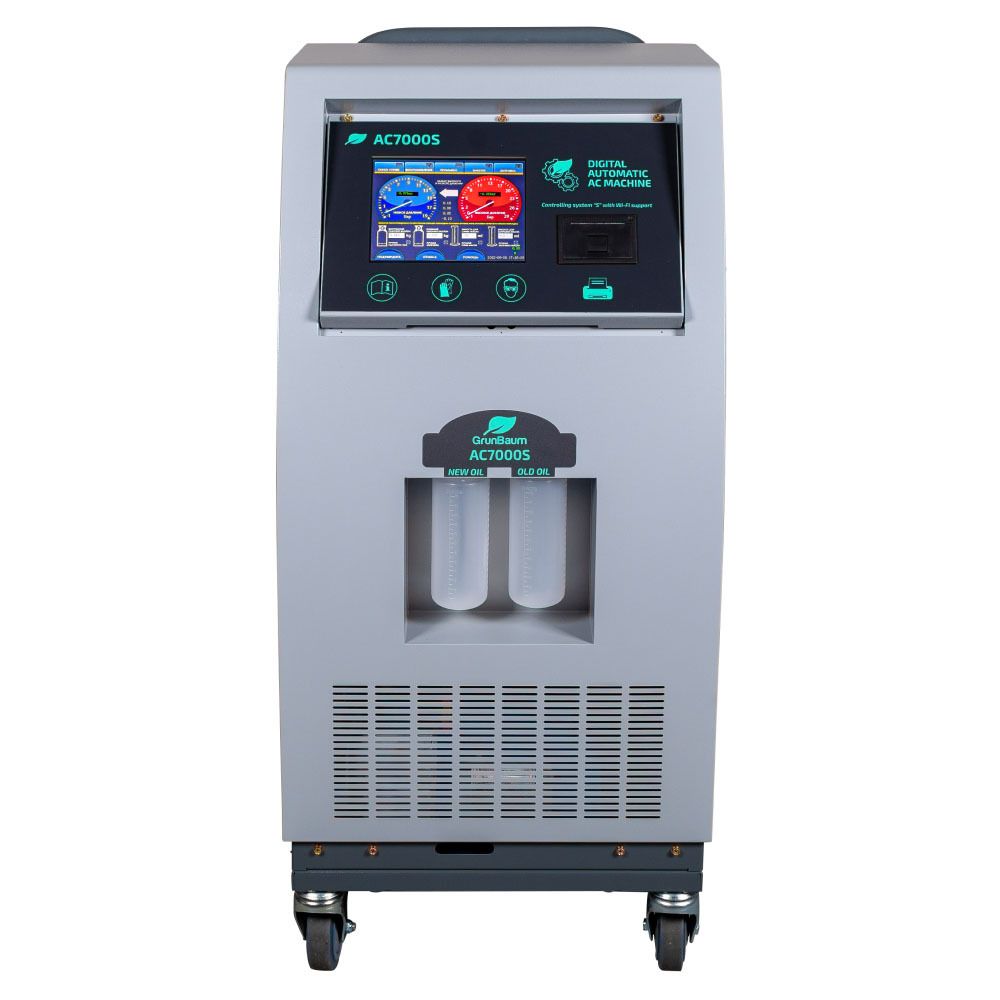 GrunBaum (AC7000S) Установка для заправки автокондиционеров, автоматическая, R134