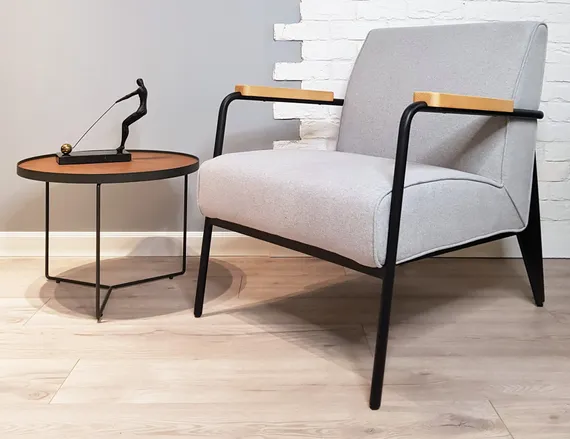 Кресло Fauteuil de Salon, серое