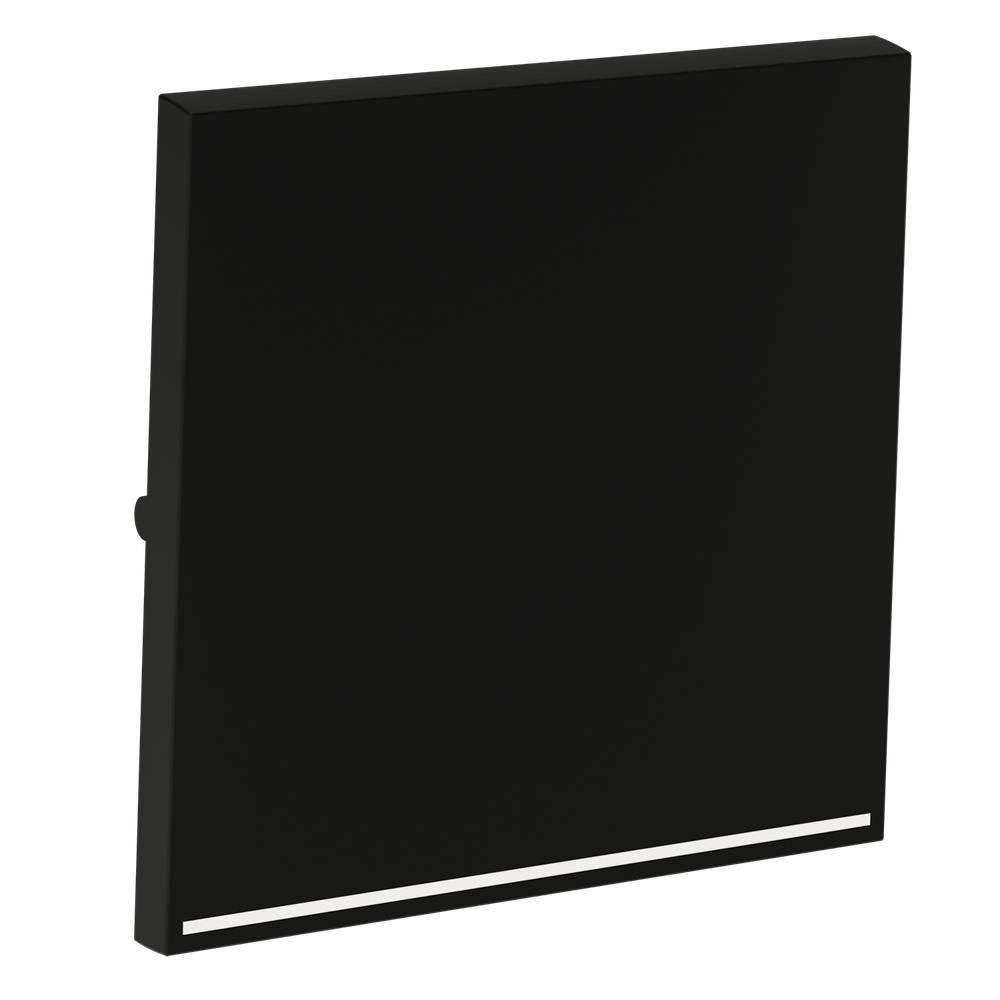 Клавиша для выключателя/переключателя одноклавишного с подсветкой, S70 (черный матовый)