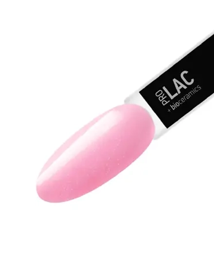 IQ Beauty Лак для ногтей профессиональный укрепляющий с биокерамикой #136, 12.5 мл Светло-розовый с перламутровым розовым шиммером, плотный