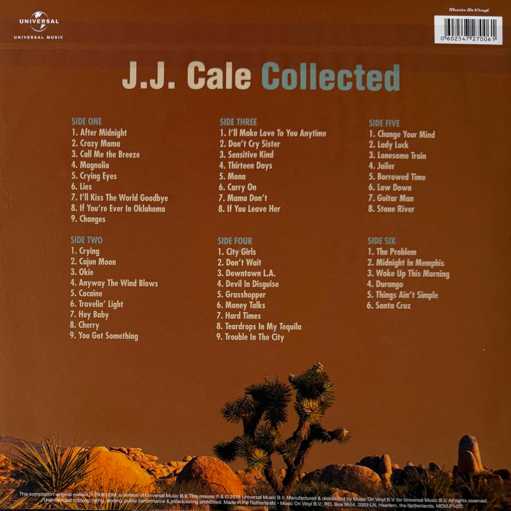 J.J. Cale ‎– Collected 3LP (Голландия 2015г.)