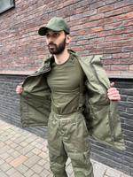 Тактический костюм горка с наколенниками и налокотниками олива
