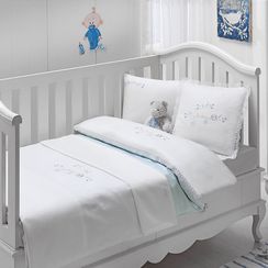 Детское постельное белье COUPLE BEBE голубой ранфорс deluxe TIVOLYO HOME Турция